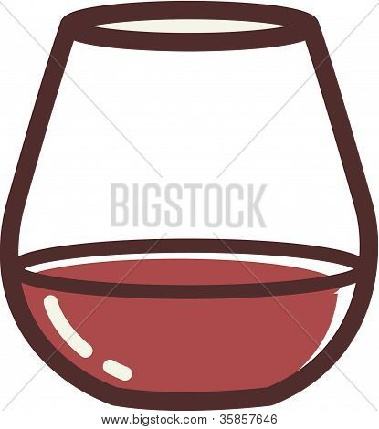 Ilustracja Stemless kielich