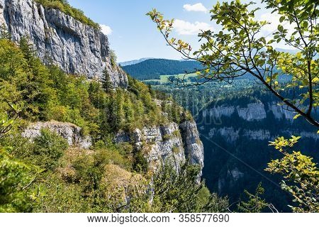 Gorges De La Bourne, The Bourne Canyon Near Villard De Lans, Vercors In France, Europe