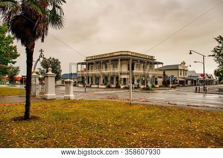 Martinborough, Wairarapa / New Zealand March 31, 2020 Nobody Around As The Village Self Isolates Dur