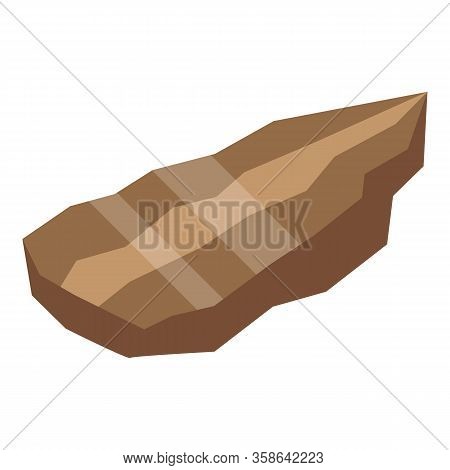Old Stone Age Piece Icon. Isometric Of Old Stone Age Piece Vector Icon For Web Design Isolated On Wh