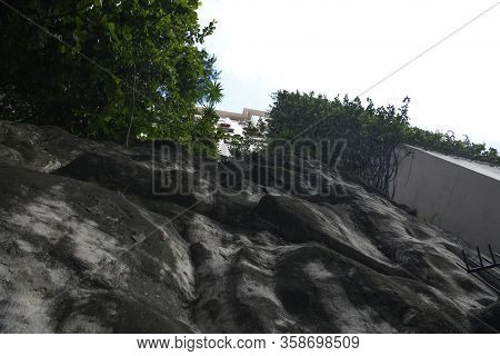 Rio De Janeiro, Brasil-  February 27, 2020: Rodrigo De Freitas Lagoon. Avenue Henrique Dodsworth.