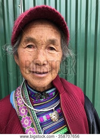 Bac Ha, Vietnam, January 5, 2020 - Old traditional 
