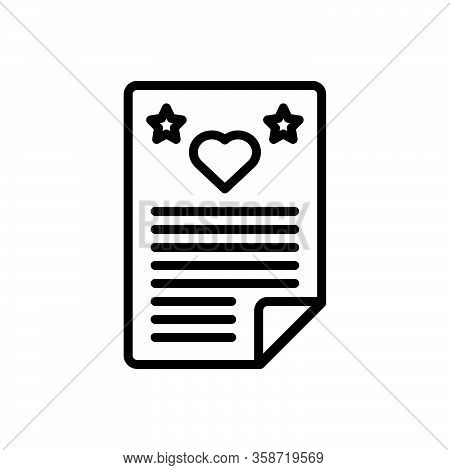 Black Line Icon For Wish Ambition Wishlist Hope Prayer Request Aspiration