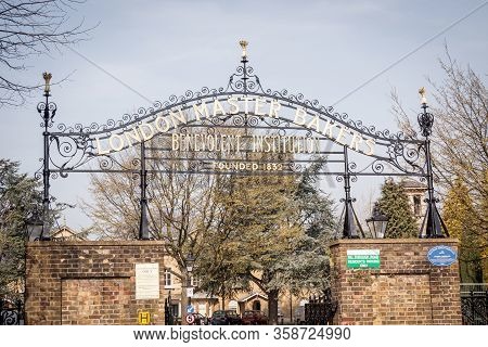 London, United Kingdom, March 2011: Entrance Of London Master Bakers Benevolent Institution, Were Bu