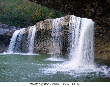 Waterfall Pazinski Krov On The Pazincica River - Pazin, Croatia