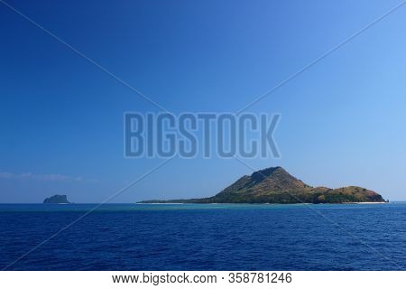 Idyllic Island In The Pacific Ocean / Travelling With The Ferry From Fiji / Viti Levu To The Yasawa 