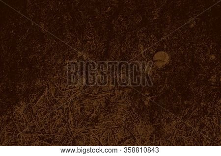 Abstract Dark Brown Grunge Background For Design.