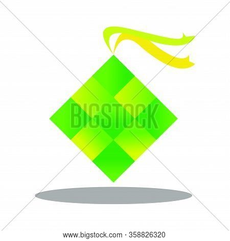 Flat Icon Ketupat Element. Vector Illustration Of Flat Icon Malay Isolated On White Background. Can 