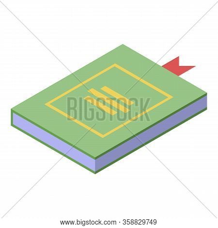 Fortune Teller Book Icon. Isometric Of Fortune Teller Book Vector Icon For Web Design Isolated On Wh
