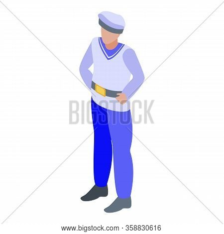 Seaman Ship Icon. Isometric Of Seaman Ship Vector Icon For Web Design Isolated On White Background