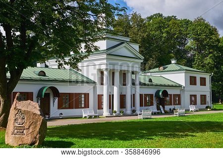 Belarus, Zalesie August 2019. The Building Is An Old Manor Of The Famous Composer Oginsky.
