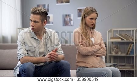 Naughty Girl Ignoring Boyfriend, Refuses To Communicate, Family Quarrel, Stress