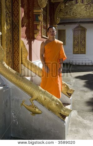 Buddhistic rahip, Luang Prabang, Laos