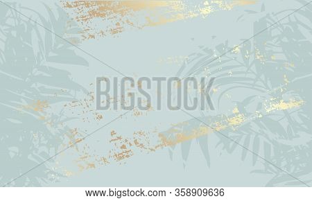 Vector Art Illustration In Pastel Gold Rose Blu Color.