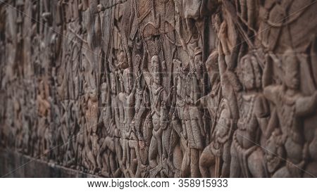 Bayon Temple In Angkor Wat Complex, Cambodia