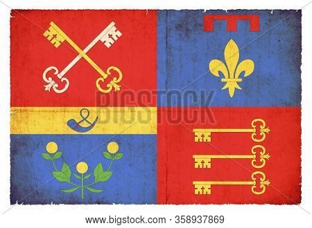 Grunge Flag Vaucluse (france)