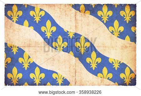 Grunge Flag Yvelines (france)