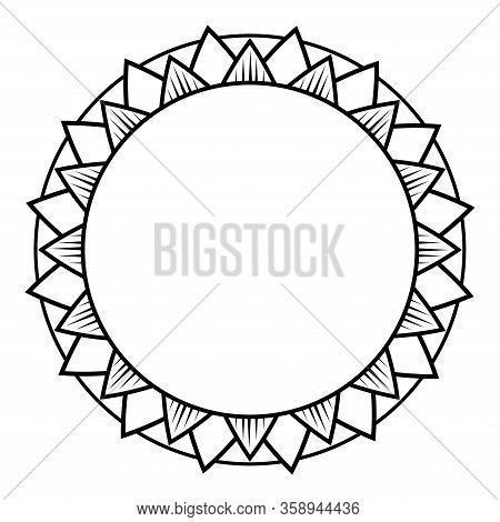 Mandala Pattern Black And White Good Mood