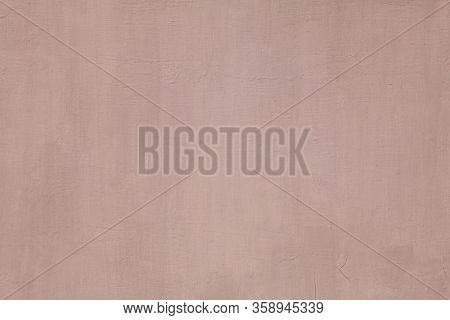 Metallic Wall Background, Texture, Colored In Pink Color With Small Rusty Cracks. Old Rusty Surface 