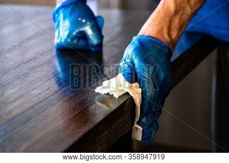 Wiping Down Surfaces And Cleaning During Covid-19 Pandemic
