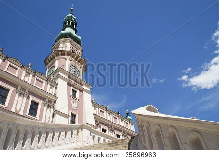 Zamosc, Polen, trappen til rådhus