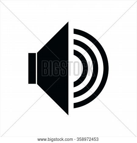 Speakers. Vector Speaker Icon. Spiker Vector Image. Which Is Isolated In White.