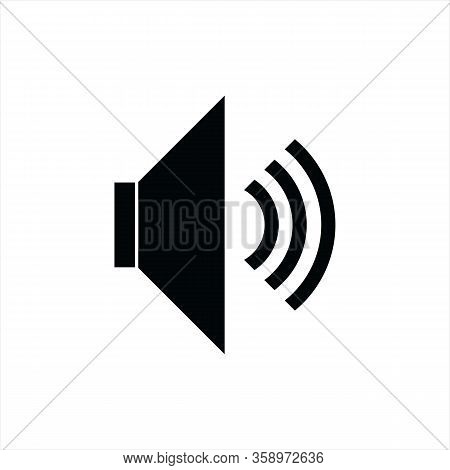 Speakers. Vector Speaker Icon. Spiker Vector Image. Which Is Isolated In White.