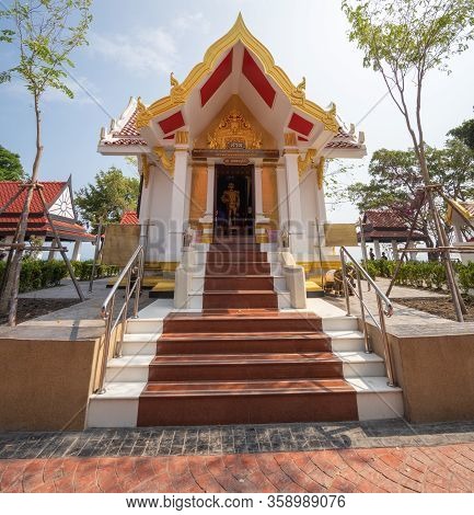 Chonburi, Thailand - March 28, 2018 : Prince Chumporn Khet Udomsak,  Father Of Royal Thai Navy Memor