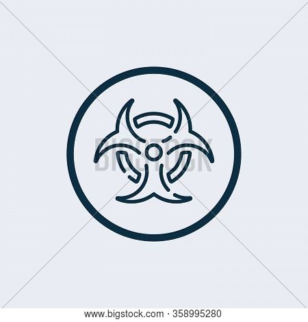 Biohazard Icon Isolated On White Background From Virus Collection. Biohazard Icon Trendy And Modern 