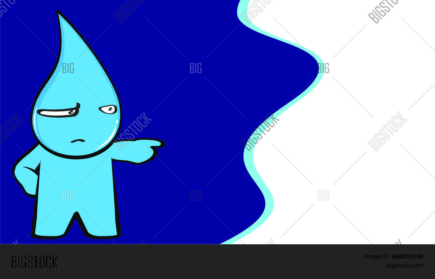 Funny Water Drop Vector & Photo (Free Trial) Bigstock