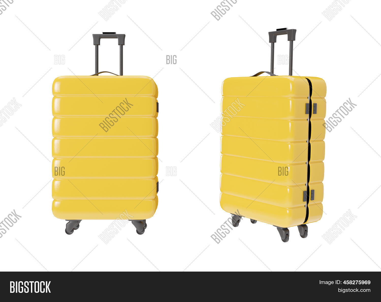 Yellow Suitcase Wheels Image & Photo (Free Trial) Bigstock