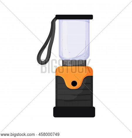 Oil Lantern Camp Lamp Cartoon. Oil Lantern Camp Lamp Sign. Isolated Symbol Vector Illustration