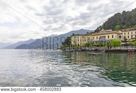 Lombardy, Italy - May 6, 2022: Villa Serbelloni On Como Lake