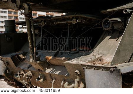 Prague, Czech Republic, 11 July 2022: Exhibition Of Russian Invasion Weapons Destroyed By Ukrainian 