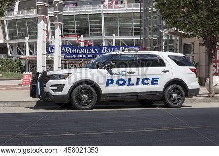 Cincinnati - Circa July 2022: Cincinnati Police Department Vehicle. Cpd Is The Primary Law Enforceme