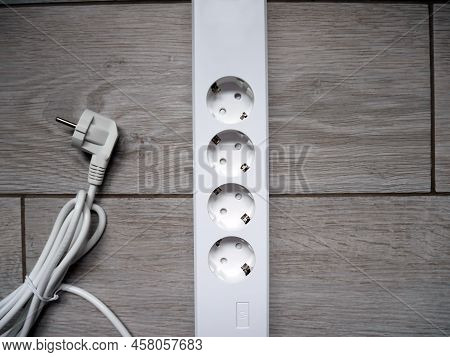 Smart Network Extension Cable With Wi-fi. Using An Extension Cord At Home.