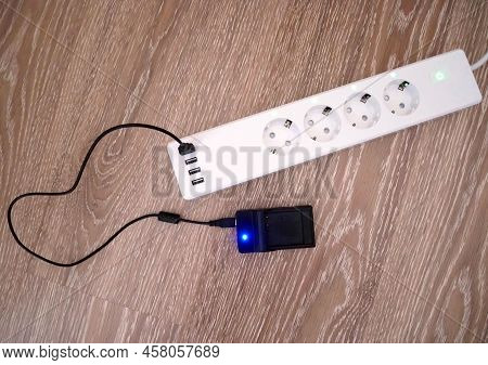 Smart Network Extension Cable With Wi-fi. Using An Extension Cord At Home.