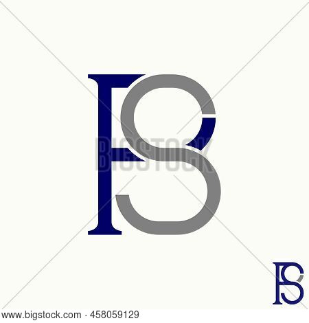 Simple And Unique Letter Or Word Ps Or Sp Merge Sans Serif Font Image Graphic Icon Logo Design Abstr