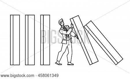 Business Problem Vector. Man Solution, Businessman Stress, Work Offiice Person, Corporate Strategy B