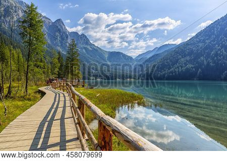 Lake Antholz, A Beautiful Lake In South Tyrol