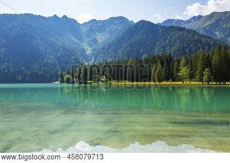 Lake Antholz, A Beautiful Lake In South Tyrol