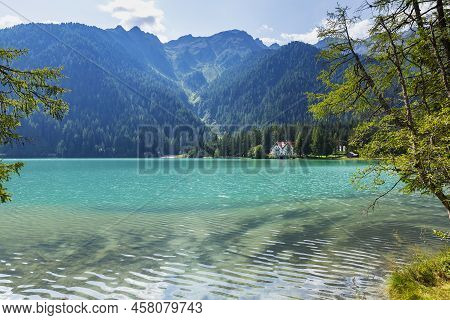 Lake Antholz, A Beautiful Lake In South Tyrol