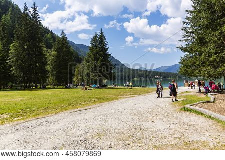 Lake Antholz, A Beautiful Lake In South Tyrol