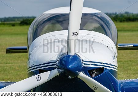 Breclav, Czech Republic - July 02, 2022 Aviation Day. Harmony Lsa Frontview Of A Sports Aircraft, Pr