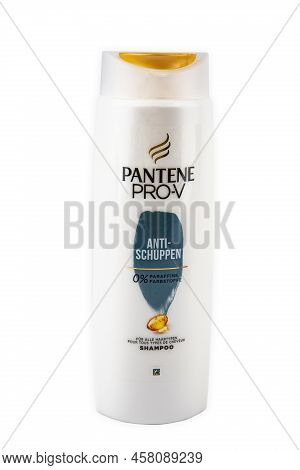 Wetzlar, Germany - 2022-05-02: Pantene Pro V Classic Clean Shampoo Isolated On White Background.