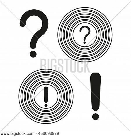 Faq Symbol. Question Mark Differen. Vector Illustration. Stock Image.