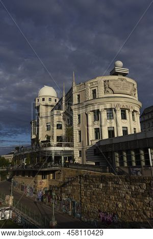 Vienna, Austria - August 16, 2019: Urania Is A Public Educational Institute And Observatory In Vienn