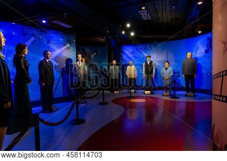 Eskisehir, Turkey - July 06, 2022: Yilmaz Buyukersen Wax Sculpture Museum