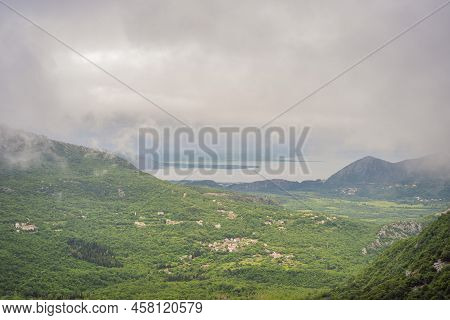 Beautiful View Of The Mountains Of Montenegro And Skadar Lake