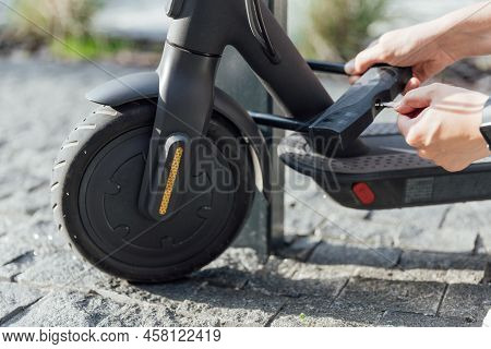 The Bike U Lock For Electric Scooter To Protect It From Stolen